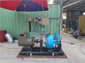 Generador de turbina de vapor de condensación pequeño de 50KW