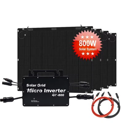 800 W Sistema de balcón solar con plug-and-play